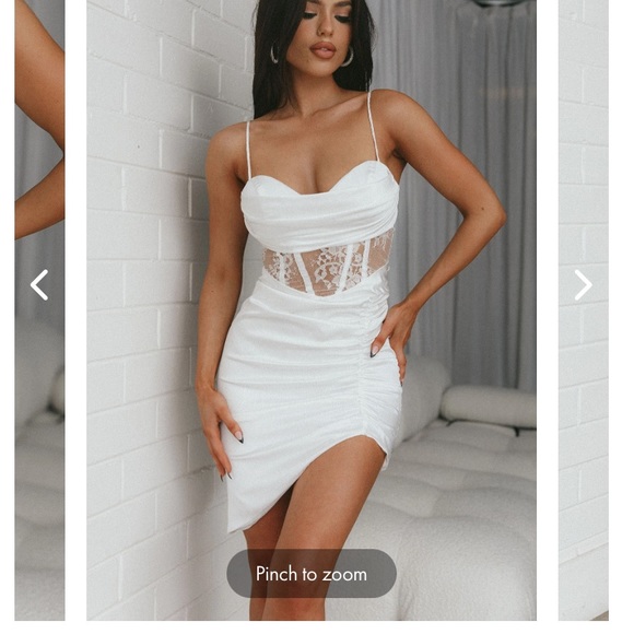 Selfie Leslie white lace dress, size xs, brand new! - Picture 2 of 5